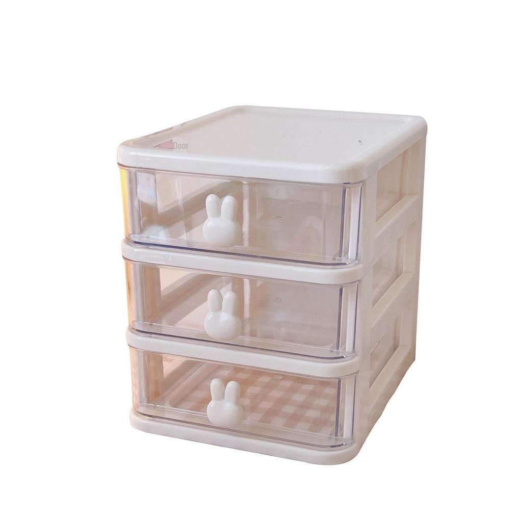 Boîte de rangement simple de style tiroir pour papeterie et cosmétiques pour bureau et dortoir