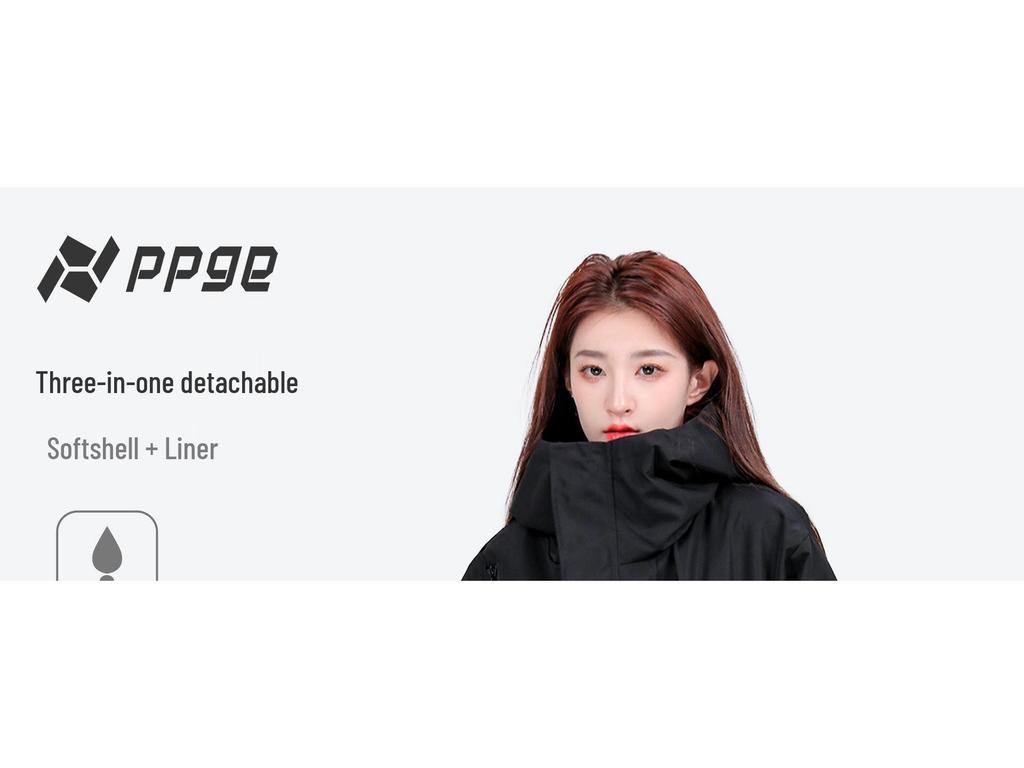 Marke Same Kapuzen-Windbreaker: Unisex Drei-in-Eins Funktionsjacke für Herbst/Winter Bergsteigen