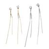 Earrings Long Tassel Glitter Stylish Zircon Embedded Earring Fringe Personality Gold Silver Ear Dangle Wedding Decor Women