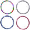 New Car One-Key Engine Start Stop Ignition Push Button Decorative Circle Ring Keyless Cover Trim Crystal Diamond Parts Decorate