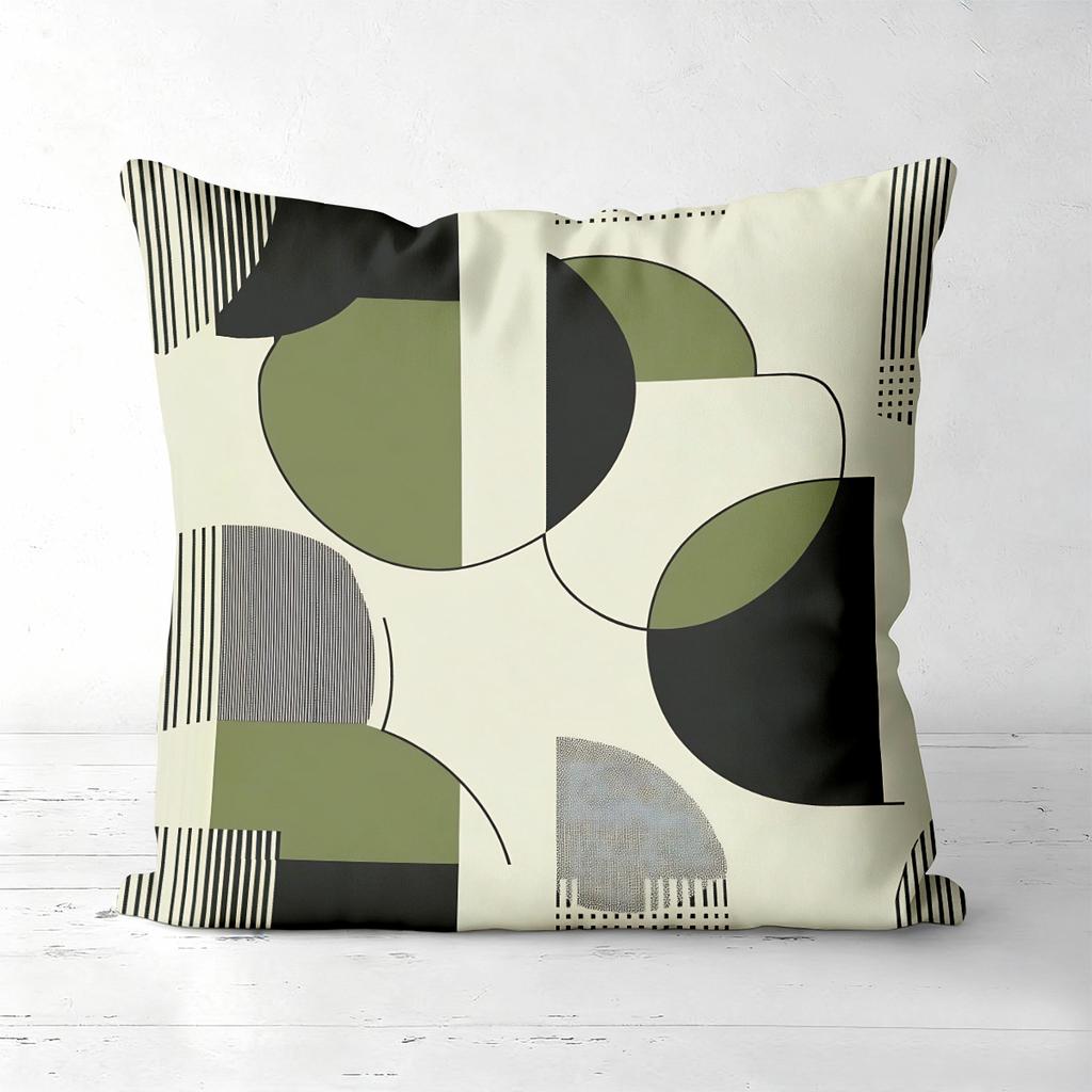 Modern Geometric Patterned Throw Pillow Cushions Polyester Pillowcase, Sofa Decorative Cushion Cov Headboard Pillow