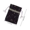 Star Pattern Soft Drawstring Bag Elegant Small Jewelry Pouch Crystal Storage Portable Gift Packaging Mini Jewelry Pouch