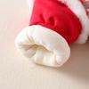 Free Hat: Thickened Baby New Year Outfit – Red Festive Baby Clothes for New Year, Full Moon, or First Birthday Plus Velvet