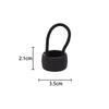 Fermacoda Semplice Fibbia Clip Alta Elasticità Corda per Capelli Moda Semplice Anelli Rotondi per Capelli Copricapo Accessori per Capelli