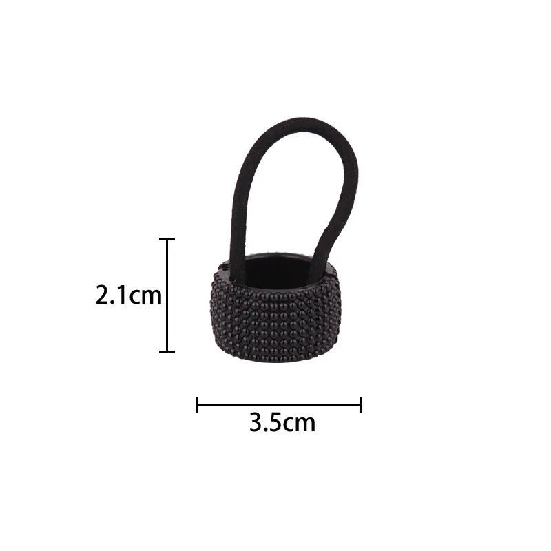 Fermacoda Semplice Fibbia Clip Alta Elasticità Corda per Capelli Moda Semplice Anelli Rotondi per Capelli Copricapo Accessori per Capelli