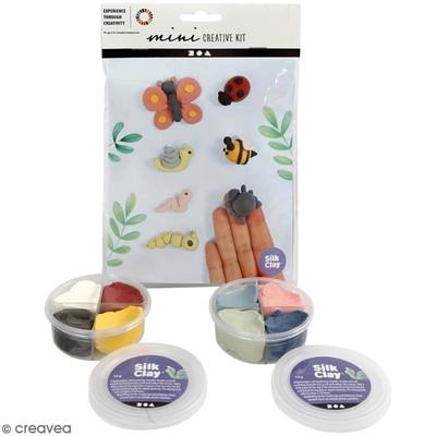 Creative Silk Clay Modeling Kit - Garden Insects - Creotime - White