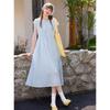 TonLion Women's Pleated Sleeveless Maxi Dress