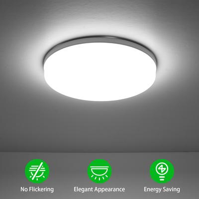 LED Deckenleuchte Unterputz 18W Runde Deckenlampe für Küche Schlafzimmer Flur