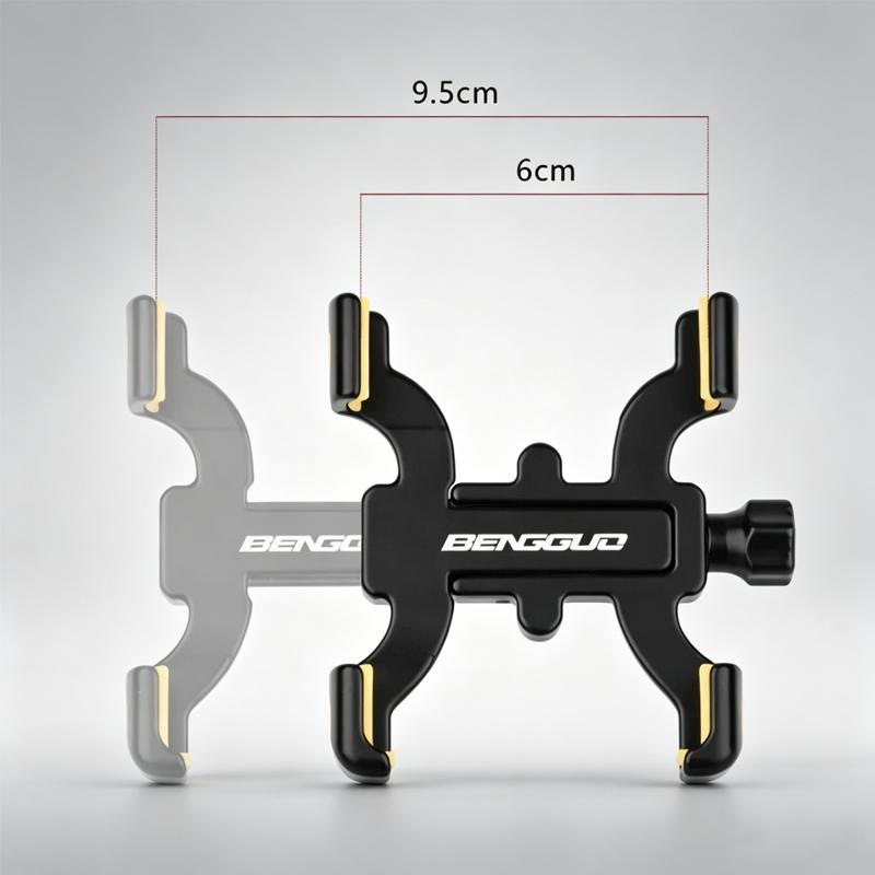 360 Rotation Universal Bicycle Phone Mount Bike Motorcycle Phone Mount Handlebar Mounted Cell Phone Holder for 4.5-7 Inch Phone