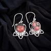 Black Rhodonite Gemstone 925 Sterling Silver Handmade Jewelry Earrings For Girls EE-40-27