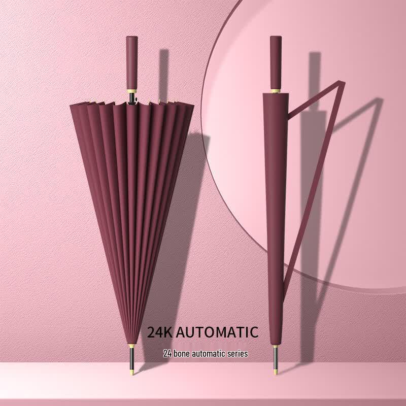 Xihe 24-Rib Manual Straight Long Handle Umbrella