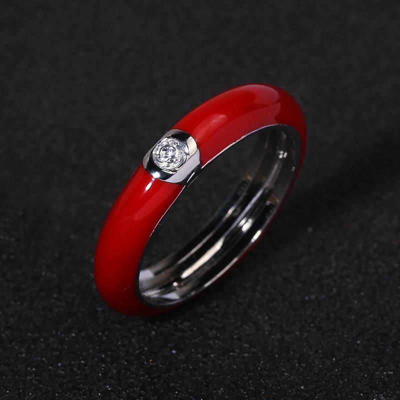 

Креативное кольцо для женщин, европейское и американское ретро-кольцо с цветной эмалью, позолоченное минималистичное цветочное кольцо, украшение для детской руки No. 8