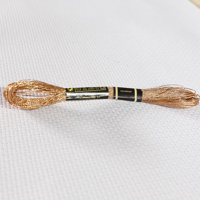 16M/roll Multi-color Gold And Silver Thread Computer Embroidery Gold Thread DIY Cross-stitch Metal Thread TJ20500