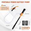 Portable Battery Operated Fuel Transfer Pump,Electric Siphon Pump For Gas,Water, Oil And Diesel Transfer-Orange