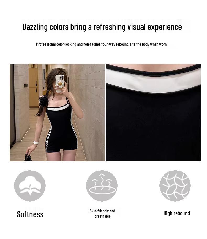 2026 Premium One-Piece Swimsuit: Flaw-Hiding, Conservative Design for Petite and Micro-Fat Figures, Ideal for Competitive Swimming and Hot Springs