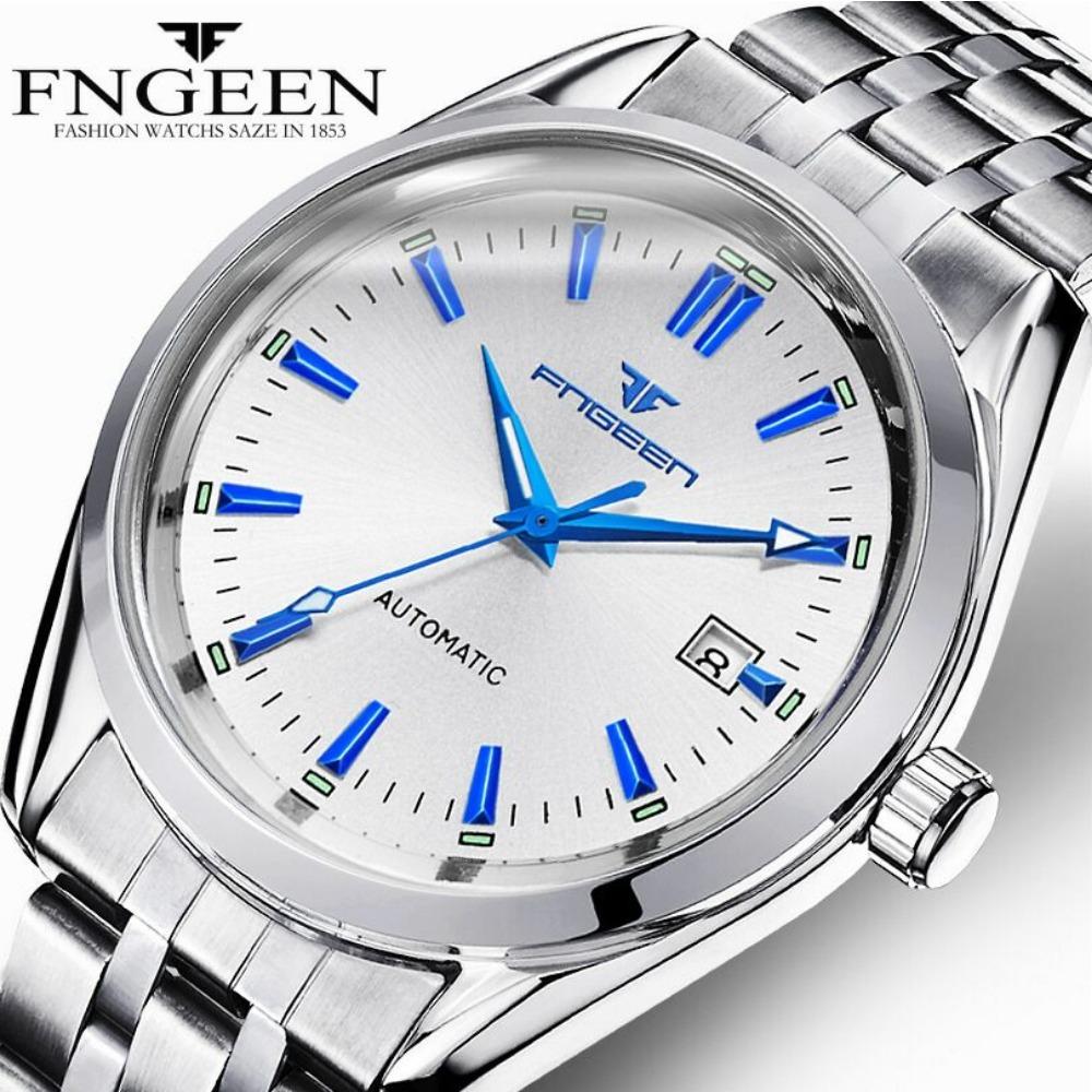 Neue Mode Blaues Licht Automatische Mechanische Uhren Business Herren Luxusuhr Lässige Kalender Armbanduhren Männliche Geschenke Uhren