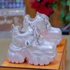 Women's shoes platform women's new spring and summer mesh breathable casual sports shoes