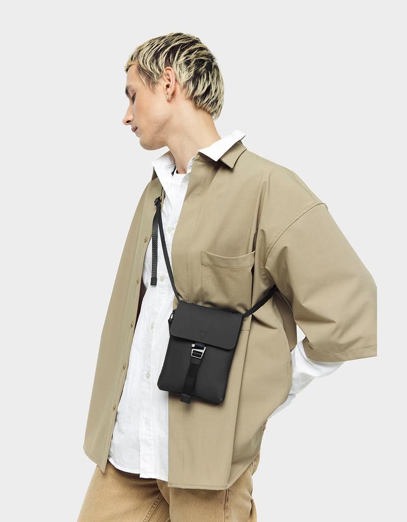 GASTON LUGA Splash Mini Umhängetasche (Schwarz) - Leicht, wasserdicht und perfekt als Umhängetasche, Schultertasche oder Messenger Bag.