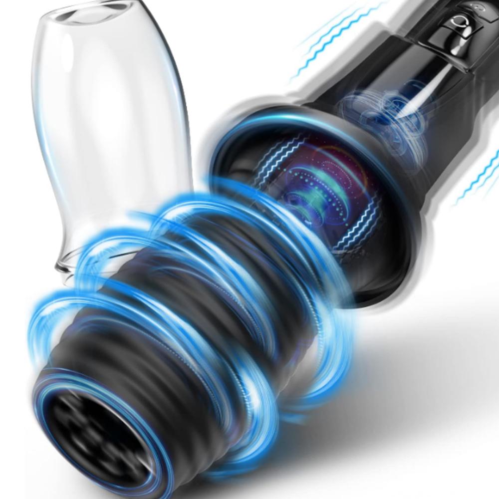 Automatic Rotating Male Masturbator Machine Vibrating Vaginal Blowjob Masturbation Cup Pocket Pussy Adult Goods Sex Toys For Men
