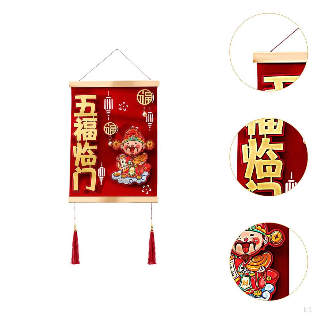 Chinese Year Hanging Decoration Snake Blessing Characters Fu Lucky for Bedroom