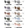 New Square Metal Frameless Sunglasses for Men and Women Fashion Trendy Outdoor Sunscreen Sunshade Glasses