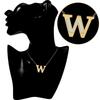 Letter A to Z Uppercase Pendant Necklace English Letter Letter DIY Choker  Decor