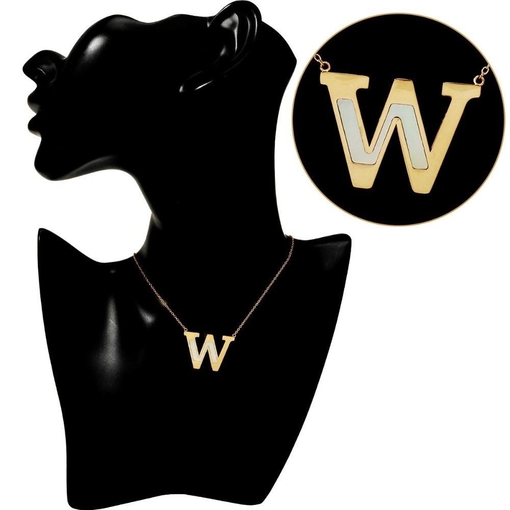 Letter A to Z Uppercase Pendant Necklace English Letter Letter DIY Choker  Decor