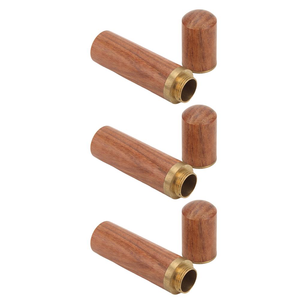 3 Pcs Needle Pocket Box Sandalwood Material Easy Cleaning Portable Compact Convenient Practical Needle Storage Tool