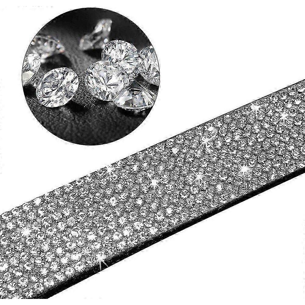 2025 Latest Model (M, Black) Rhinestone Dog Collar, Cute and Dazzling Soft Suede