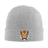 Tiger Head Pattern  Warm Knitted Cap Hip Hop Bonnet Hat Autumn Winter Outdoor Beanies Hats for Unisex Women Adult