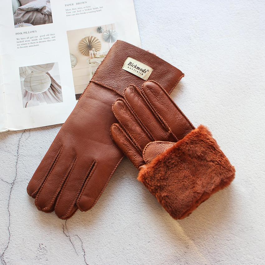 

Хутряні рукавички з овчини 2020 року. Жіночі потовщені зимові теплі на відкритому повітрі вітрозахисні мотоциклетні кольорові шкіряні рукавички для пальців One Size