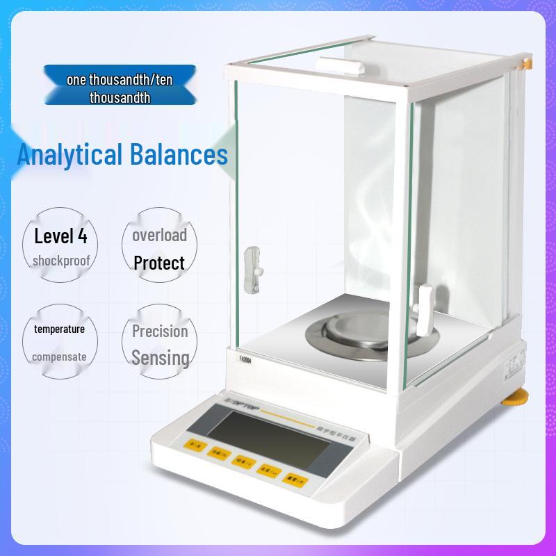 Shanghai FA1004 Precision Electronic Analytical Balance, 200g/0.1mg, 0.0001g Accuracy