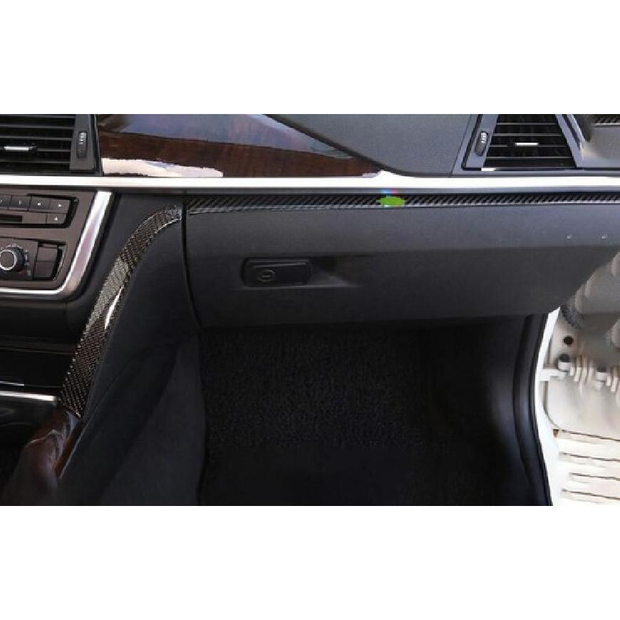For BMW 3 4 Series GT 2013-2019 Real Carbon Fiber Co-Pilot Dashboard Strip Trim