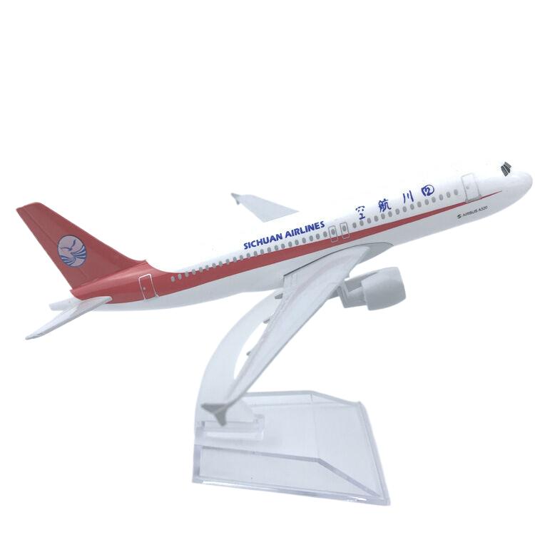 

Sichuan Airlines Alloy Airplane Model 16CM красный