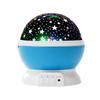 Seven-Color LED Starry Sky Projector Lamp: Small Bedside Night Light with Stars & Moon Atmosphere.