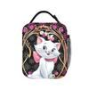 Maries Cat Insulated Lunch Bags Cooler Bag Reusable,Meal Container Cute Kitten Anime Large Tote Lunch Box Food Bag