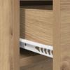 Hallway Furniture Set with Shelf 4 pcs Rustic Oak Wood Material