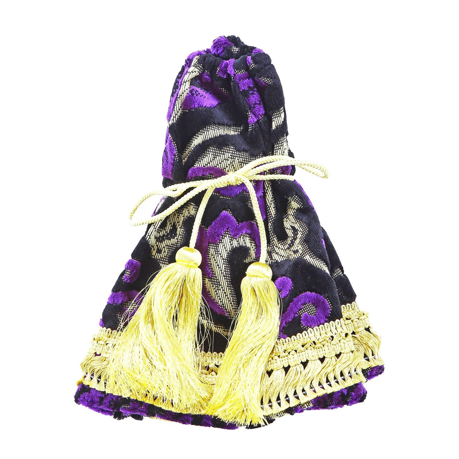 

Miyabi Shift Boot Kinkazan Blanc Purple with Gold Cover, Mont Rose Fringe, MBC-MR-PL фиолетовый