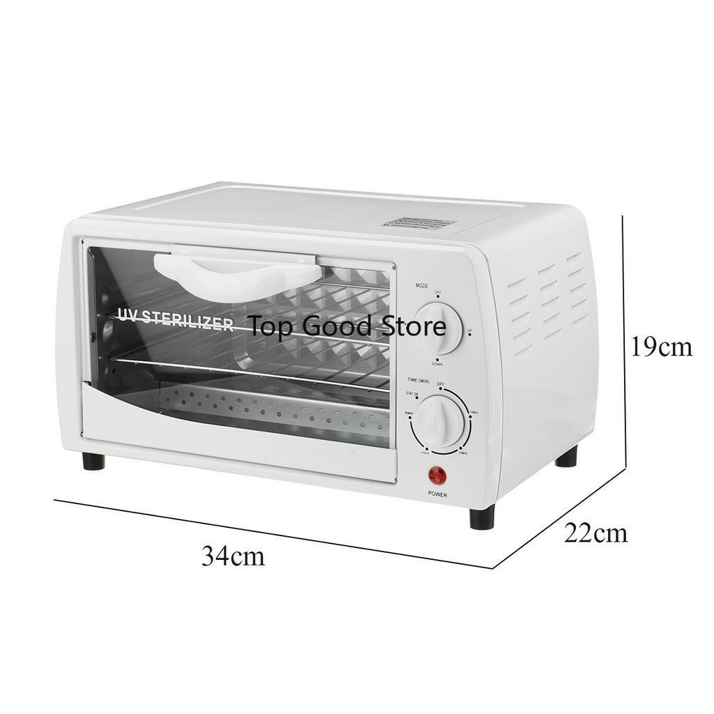 UV Sterilizer Disinfection Cabinet Disinfecting Box Towel Toothbrush Underwear Nail Salon Sterilization Cleaner EU white 16W 34x22x19cm