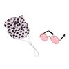 Pet Baseball Cap with Ear Holes Adjustable Cat Sun Protection Hat with Collar/Glasses Accessories for Smalls Cats Dogs