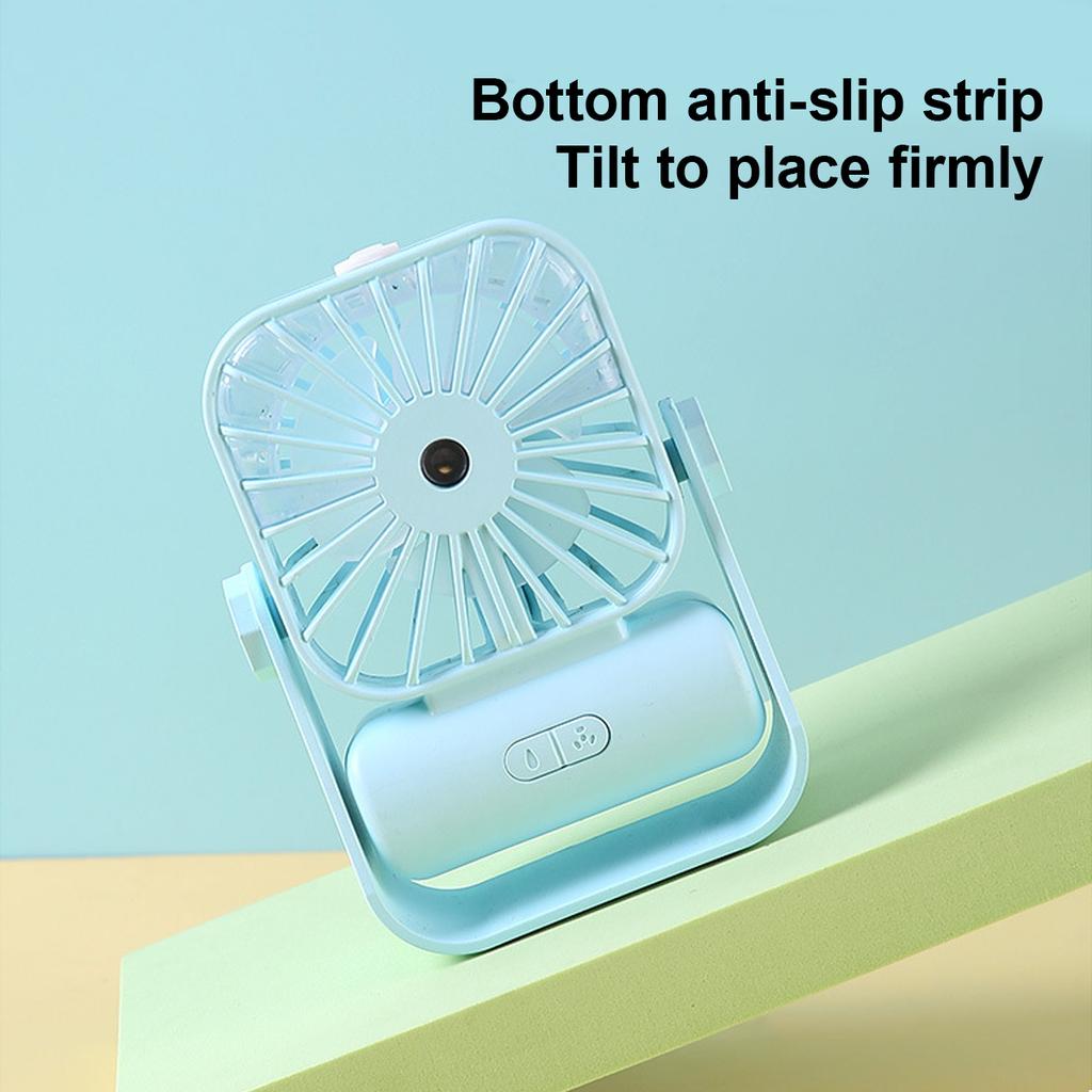 Handheld Fan Mini Air Conditioner USB Rechargeable Portable Humidifier Mist Cooler Cooling Spray Humidifier Fan for Home/Office