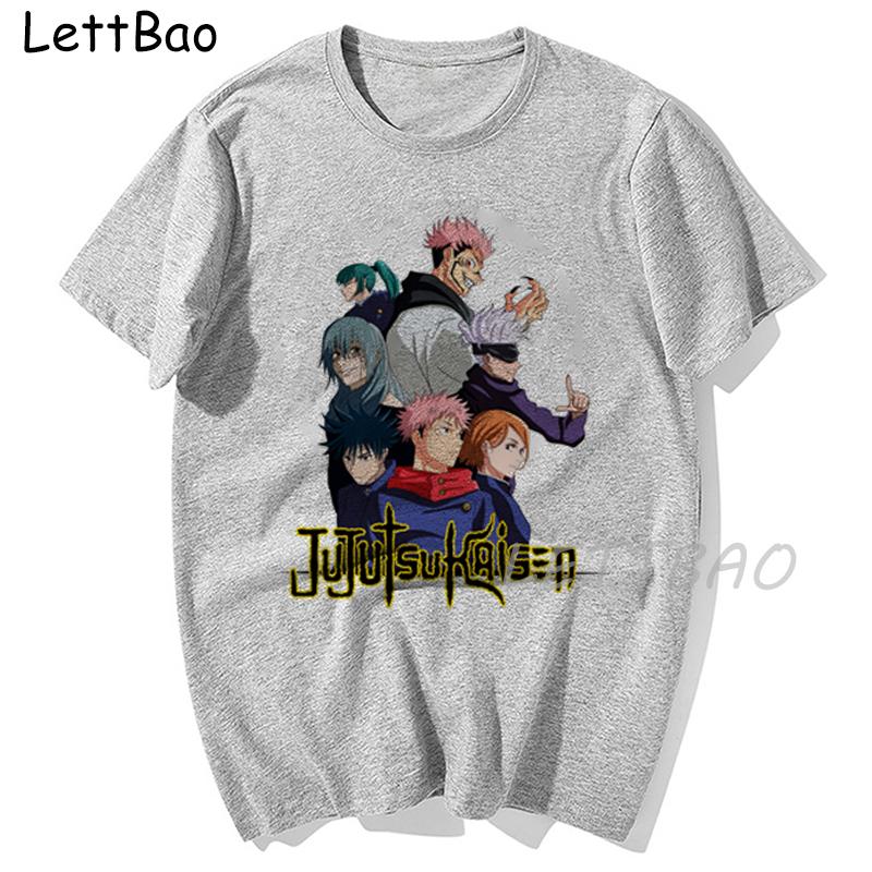 Japanese Anime Jujutsu Kaisen Yuji Itadori Harajuku Women T Shirt Manga Print Tees T Shirt Male