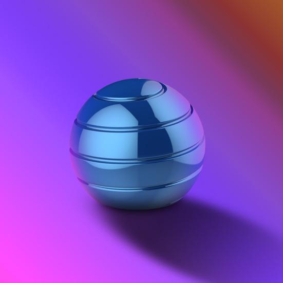 Metal Kinetic Desk Toy for Kids Adults Full Body Optical Illusion Fidget Spinner