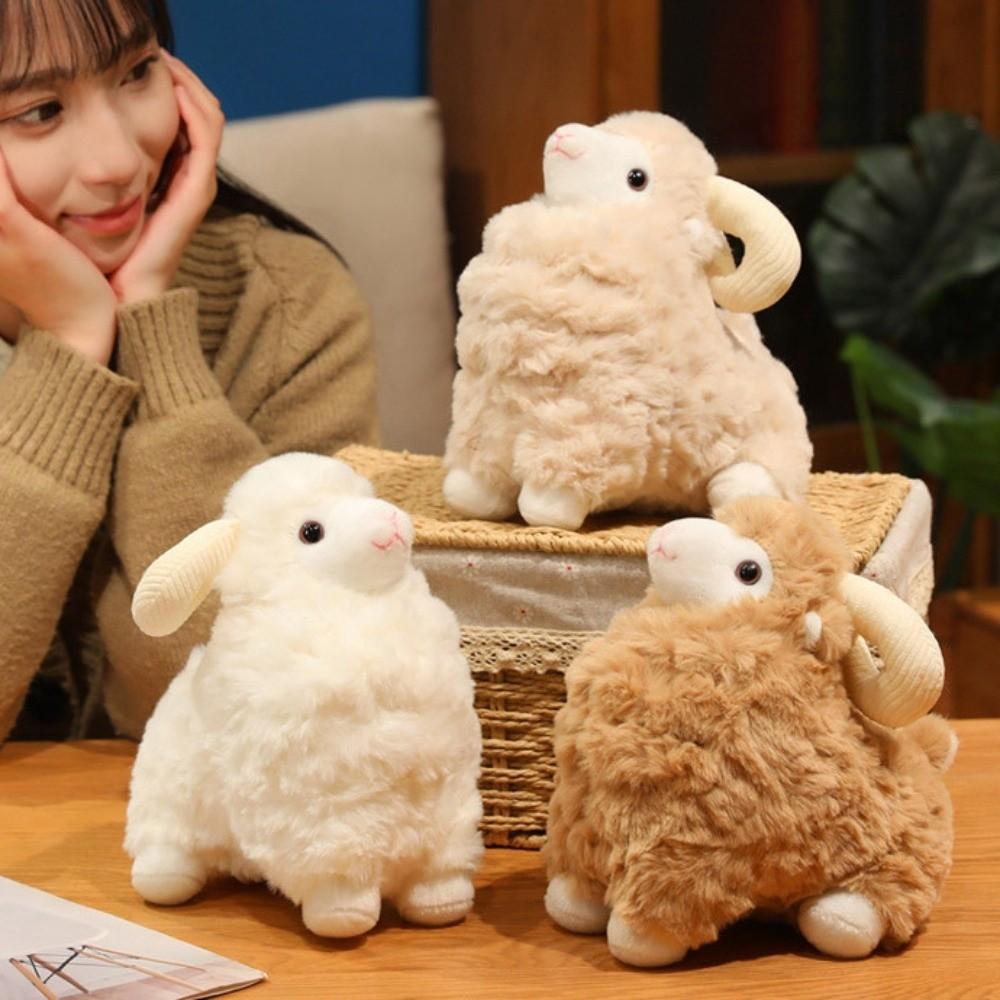 Fluffy Lamb Plush Toy Cartoon Animal Fluffty Doll Creative Sheep Plush Doll  Birthday Gift