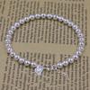 Fashion Fashion Jewelry Women's Bracelet Wholesale Smooth Bead Silver Plated Bracelet Fashion Women