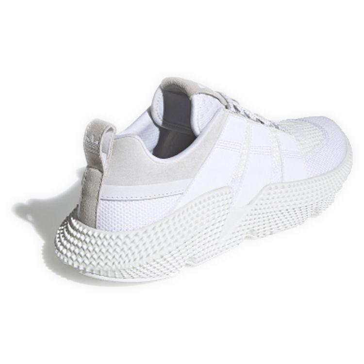 Adidas Originals Prophere V2 Cómodos Versátiles Absorción de Impactos Antideslizantes Corte Bajo Zapatillas Casuales de Estilo de Vida Unisex Zapatillas Casuales Gris Blanco FW4261
