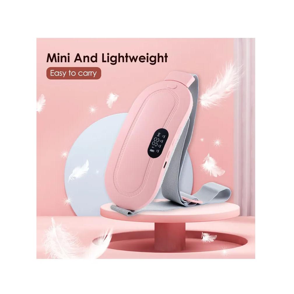Electric reusable heating pad massager for menstrual pain in the lower back, belt for abdominal pain, menstruation and colic