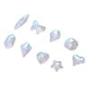 600 Pcs Nail Art Rhinestones Different Sizes Shapes Portable Nail Art Kit for DIY Crafts Shoes Bags Decoration