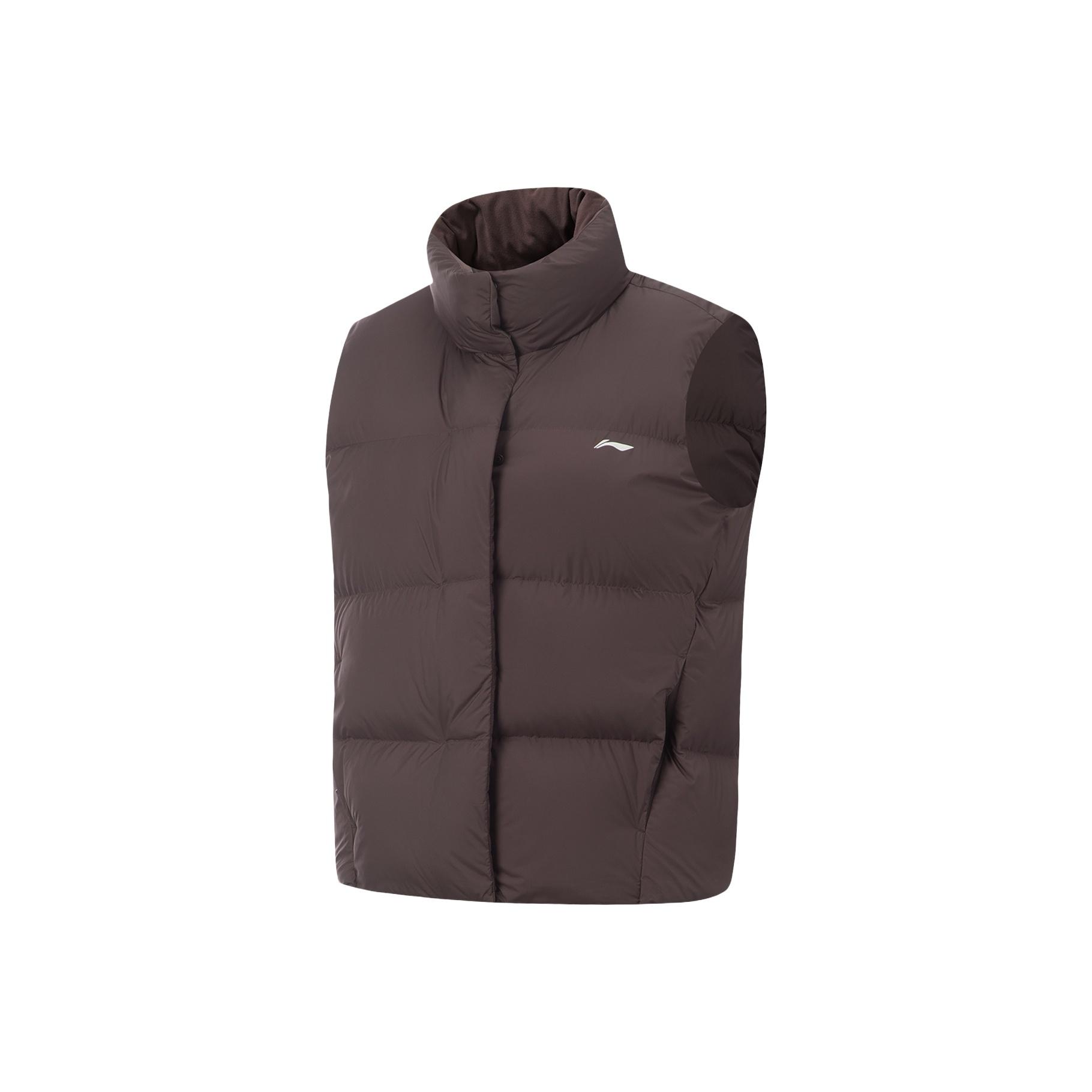 

Li Ning Серия Фитнес Свободный Воротник-стойка Логотип Повседневный Пуховый Жилет Женский Жилеты AMRV034-3 XL