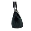 HERMES Valparaiso PM Tote Bag Flap Bag Hand Bag cotton / Leather Black